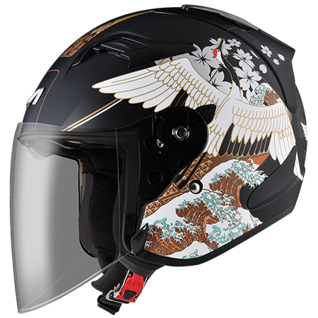 ASTONE DJS BM19 平黑/咖 3/4罩帽款