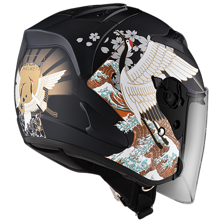 ASTONE DJS BM19 平黑/咖 3/4罩帽款