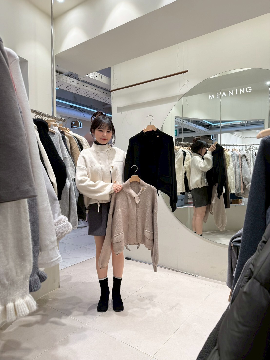 HU5340 立領搭扣外套