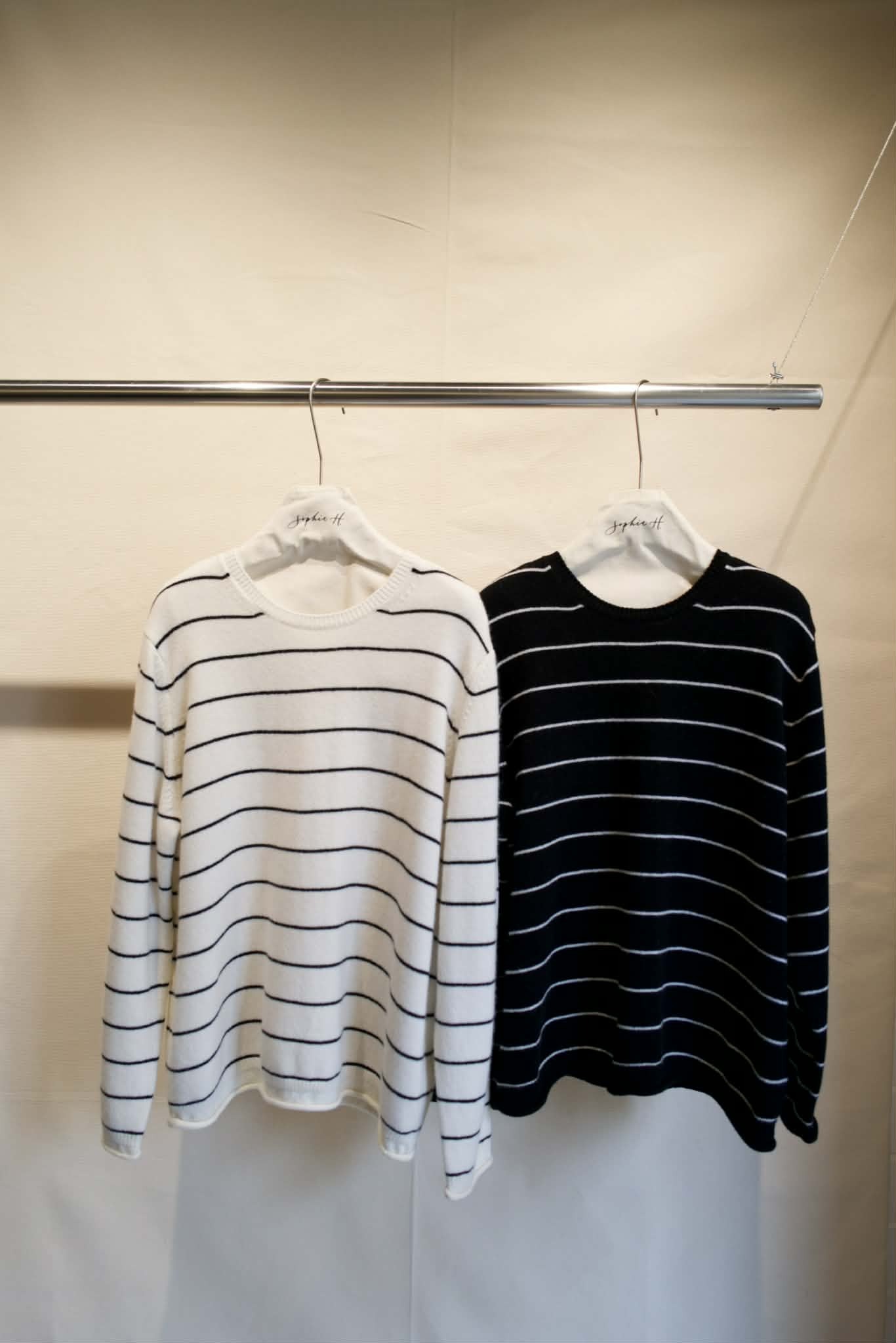 FN13 80% 超細美麗諾羊毛條紋毛衣