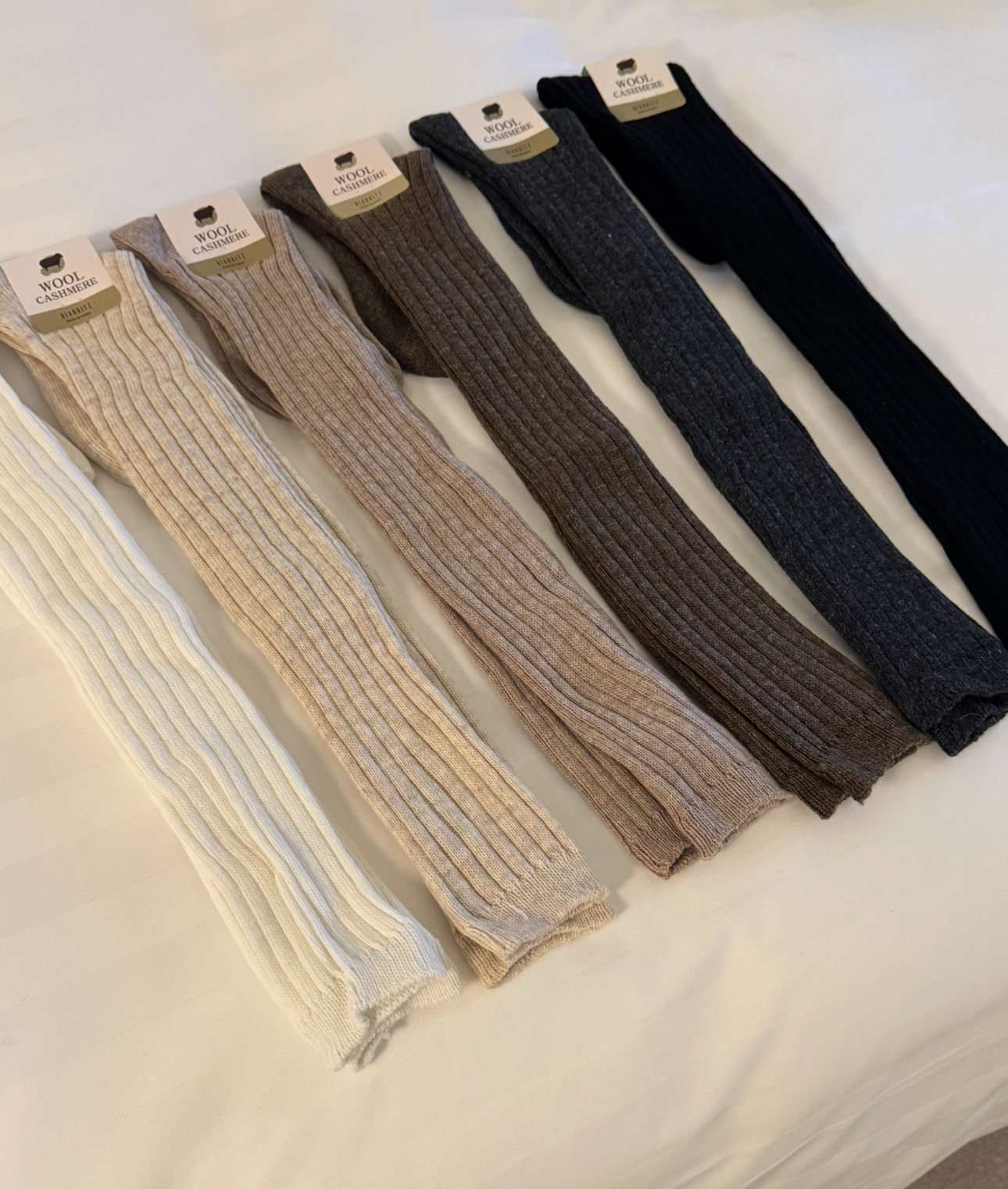 P20 羊毛長襪(黑/深灰/咖/杏米/米/白)