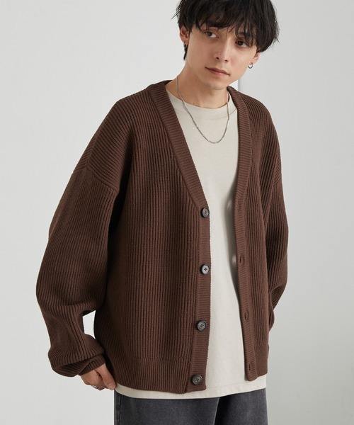 <超便宜！>  日本 mono-mart 寬鬆 羅紋 針織 V領 開襟衫 四色