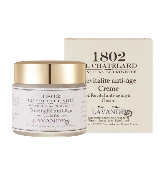ES251221-H13 Le Chatelard 1802 REVITAL ANTI AGING CREAM 法國天然草本薰衣草純露抗皺修復面霜 - Lavender 薰衣草 75ML (EXP 2028)
