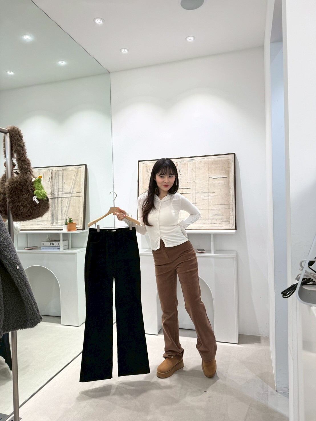 HN5329 名模貼身高腰牛仔棉褲 *S/M*