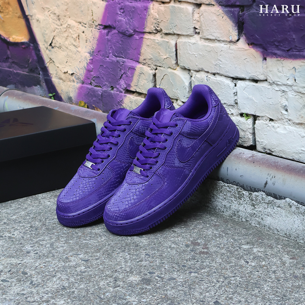 Kobe Bryant x Nike Air Force 1 Low "Court Purple" 紫曼巴 紫色蛇紋 AF1 復古休閒鞋 IB0018-500