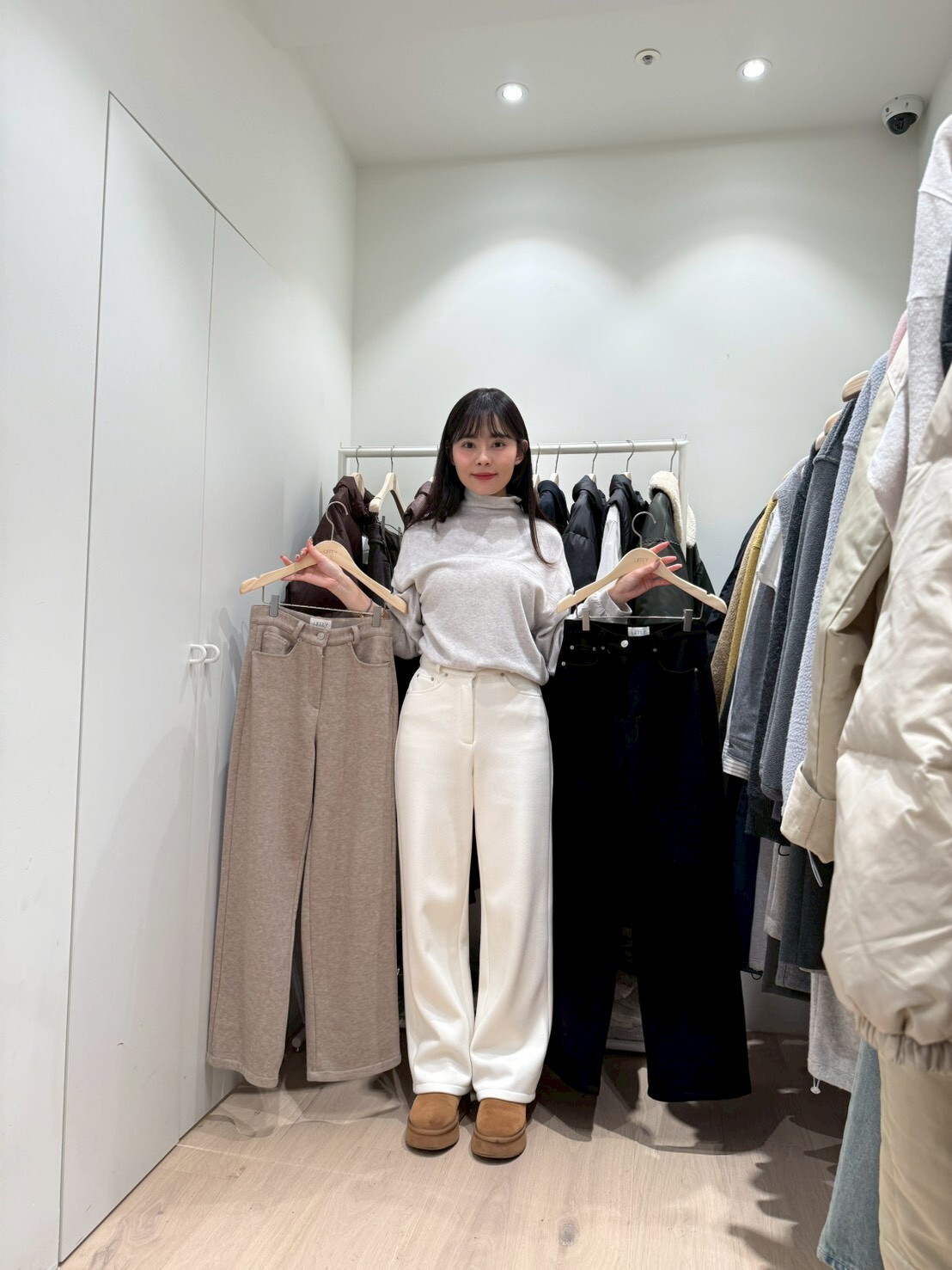 LY5307 仿燈芯絨直筒褲