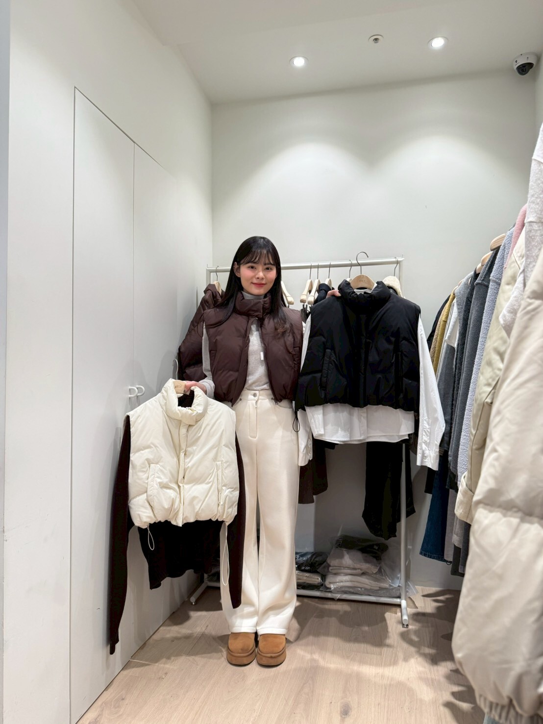 LY5326 立領鴨絨背心短外套