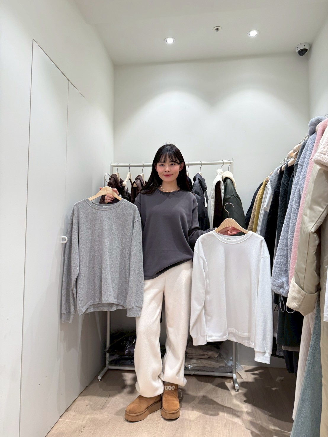 LY5331 小圓領加絨上衣