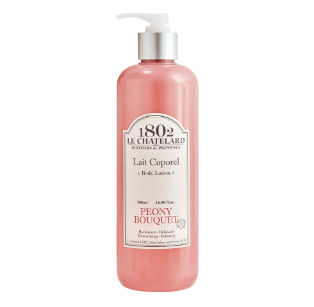 ES251221-H31 Le Chatelard 1802 PEONY BOUQUET BODY LOTION 100% 草本牡丹精油身體乳   500ML (EXP 2028)