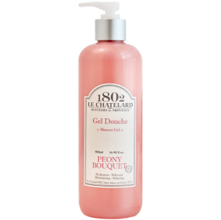 ES251221-H32 Le Chatelard 1802 PEONY BOUQUET SHOWERGEL 100%天然牡丹精油保濕沐浴乳 500ML (EXP 2028)