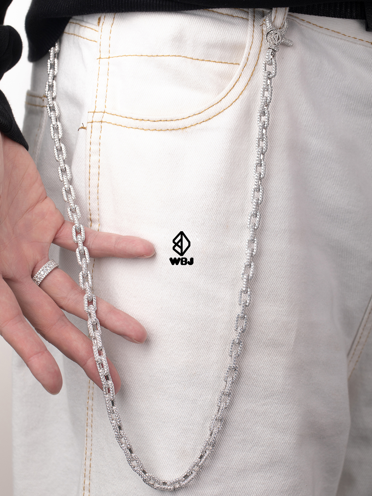 WBJ訂製珠寶 滿鑽愛馬仕褲鍊