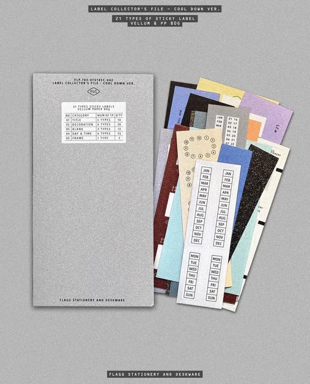 Flagg｜標籤貼紙資料包 Cool Down (0063)