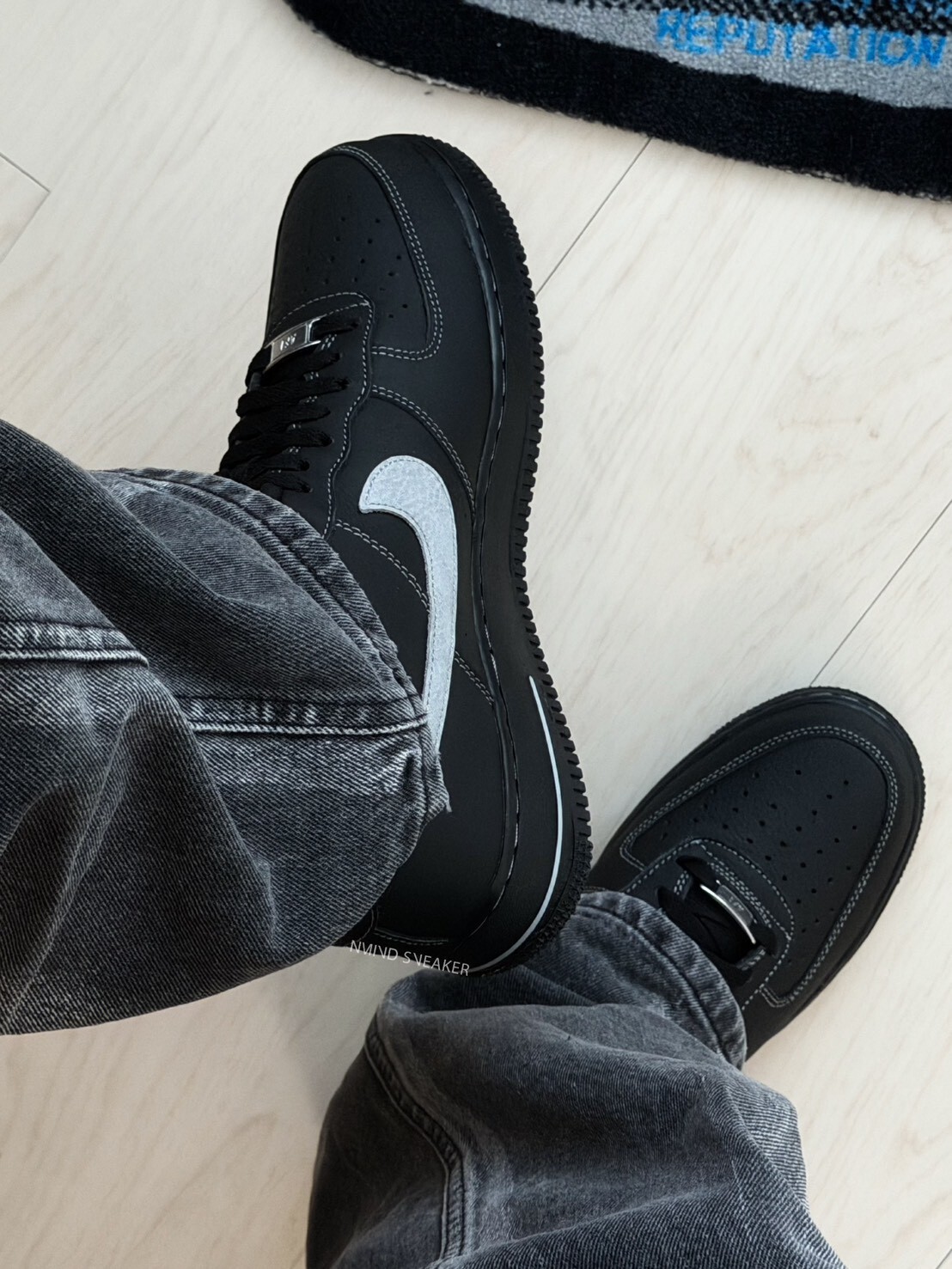 <老闆不在家👾> Nike Air Force 1 外鋒線 夜行黑魂