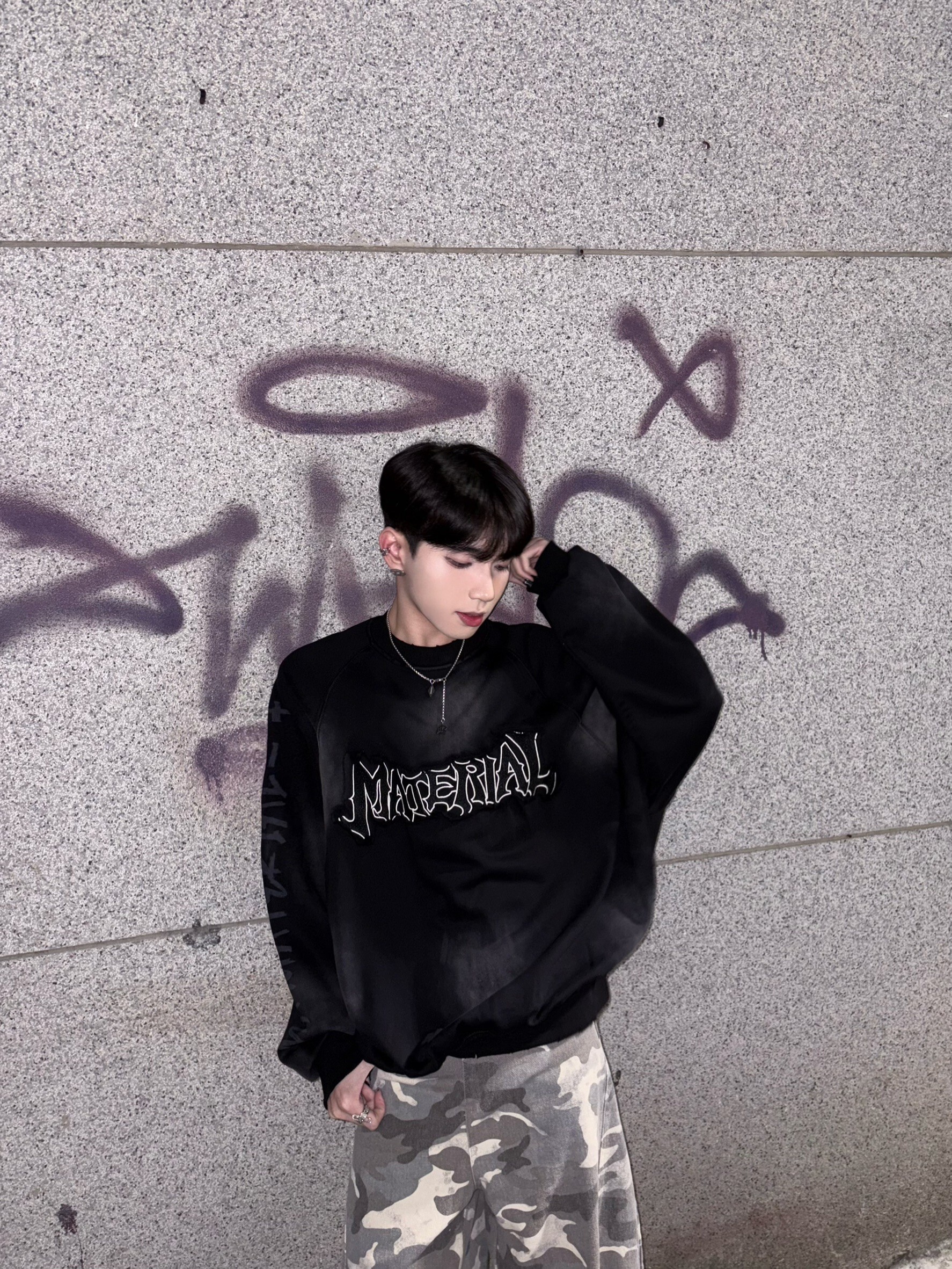 (GOAL) 美式復古貼布刺繡大學tee SMK140