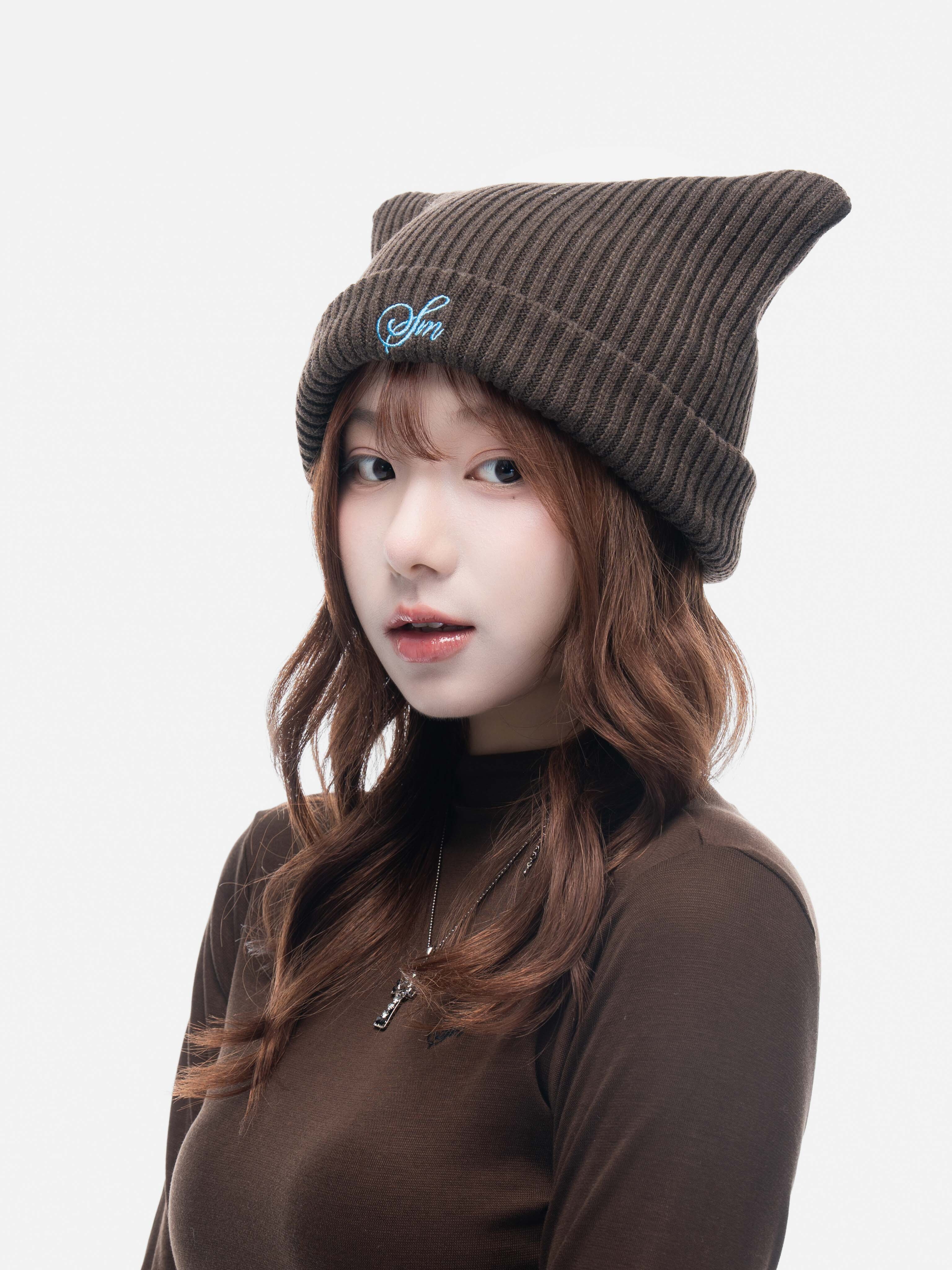 SIMON MADE ACC-2510 針織 貓耳 毛帽