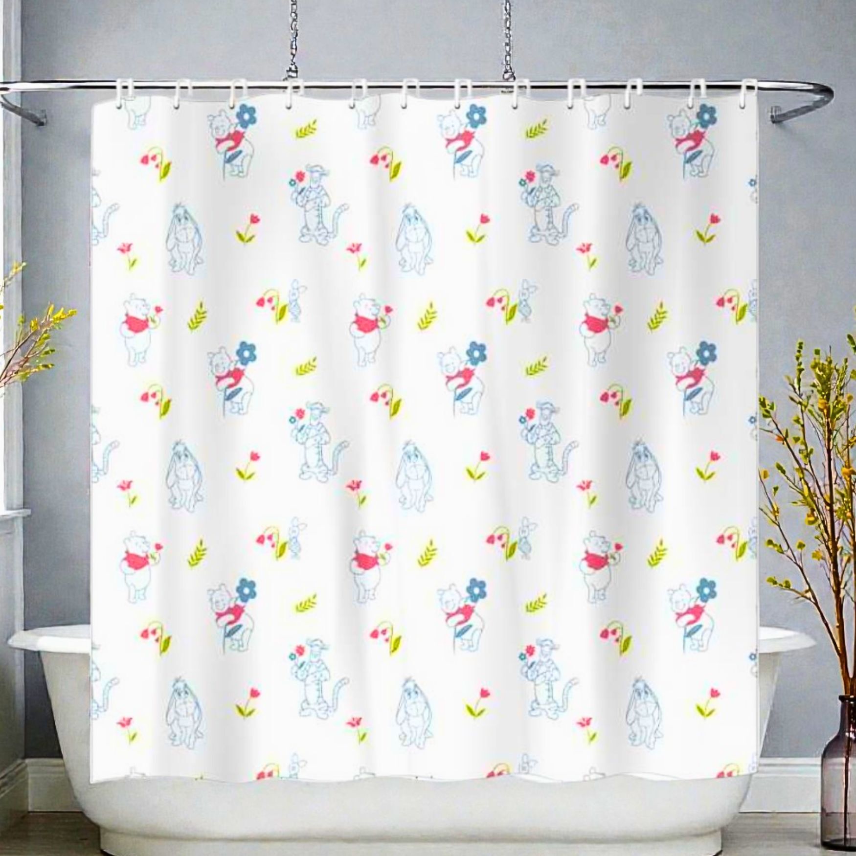 迪士尼小熊維尼浴簾