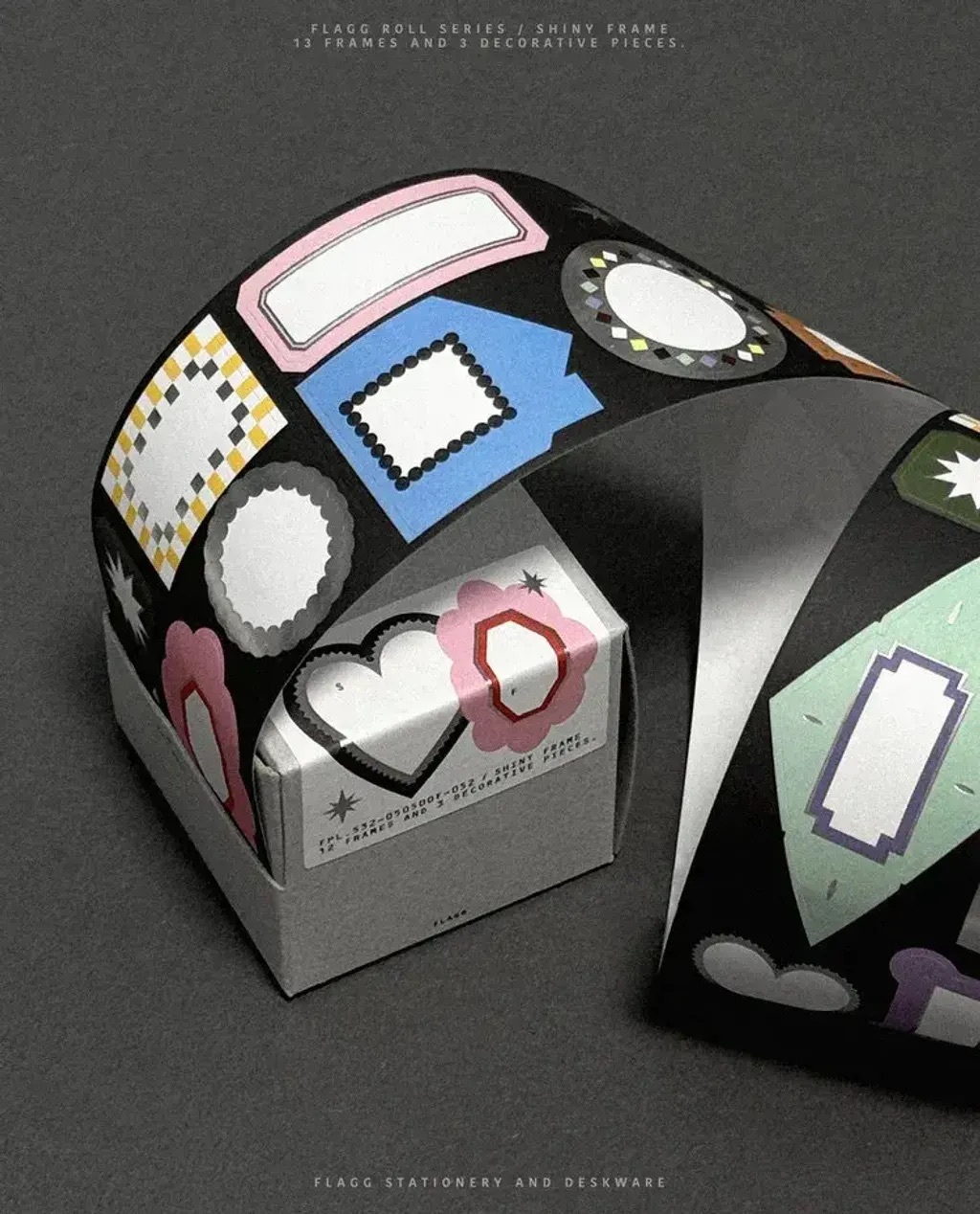 Flagg｜捲式標籤貼 Shiny Frame (1312)