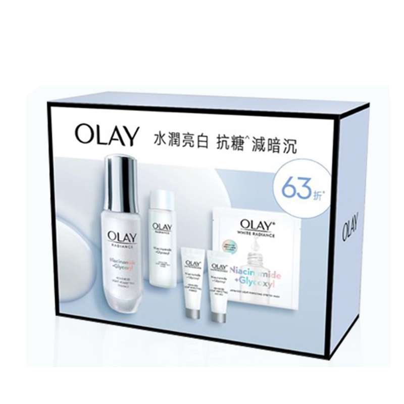 OLAY 抗糖水潤亮白套裝(透白光曜精華30ml+6mlX2支+透白光曜精華水45ml+面膜1片)[原裝行貨]