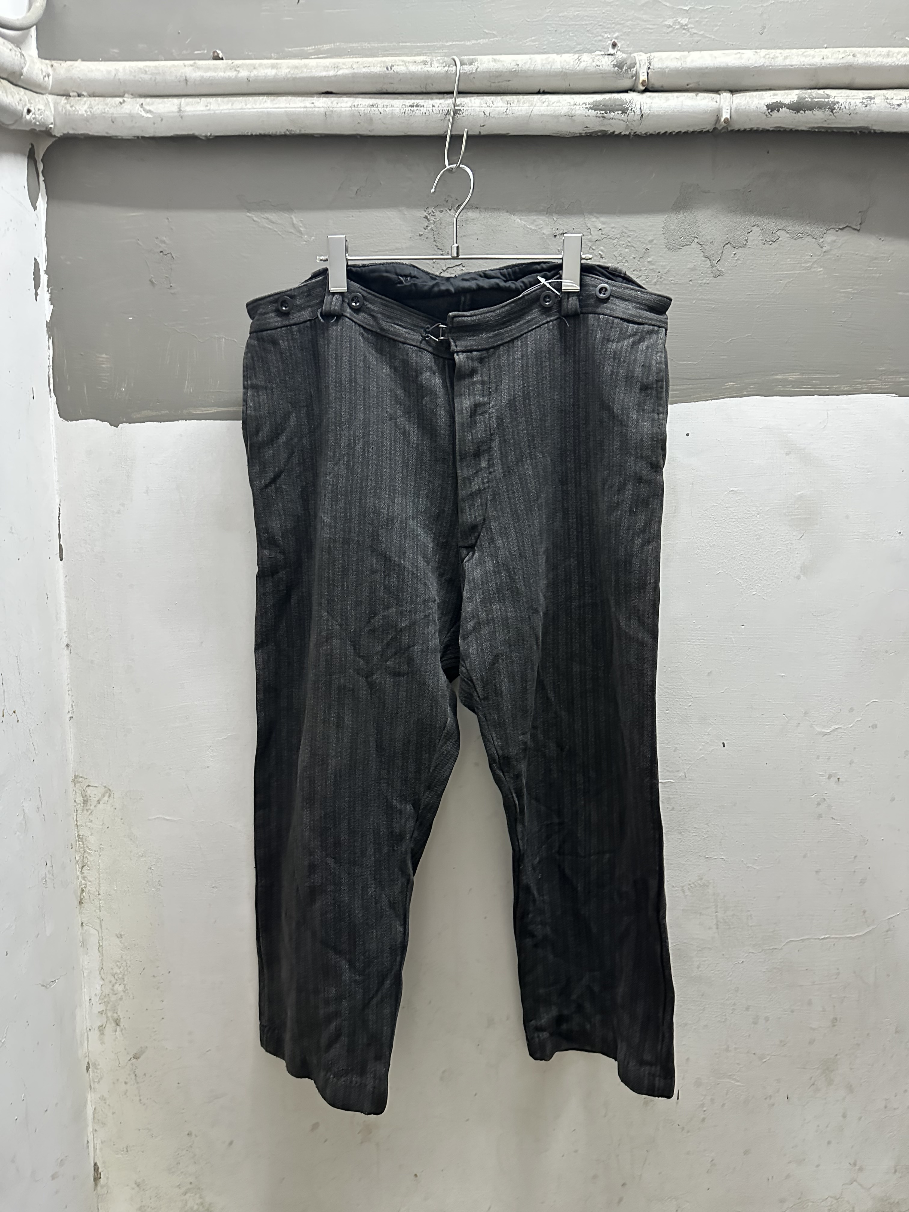 40’s French Cotton Stripe Work Pant