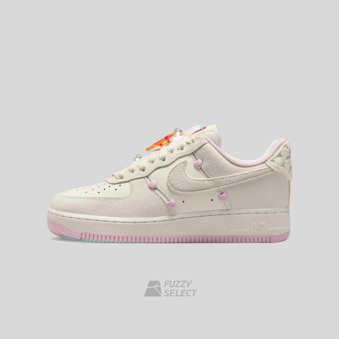 【逢甲FUZZY】W Nike Air Force 1 “Valentine’s Day” 情人節 櫻花粉 愛心 麂皮 HV5992-111