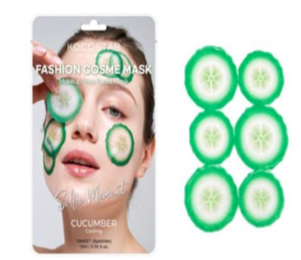 SJ090 KOCOSTAR 小黃瓜片面膜 (1片) EXP：09.2026