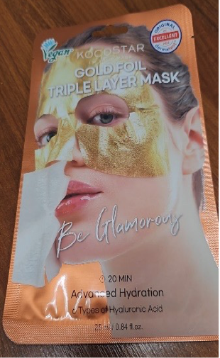 SJ092 KOCOSTAR 高級金箔三層面膜 25ML EXP：07.2027