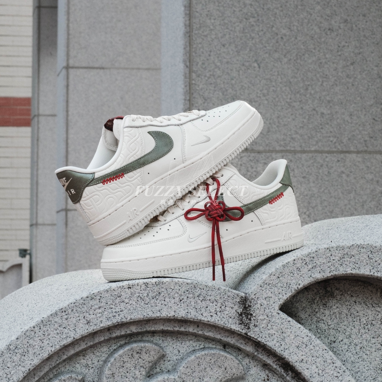 【逢甲 FUZZY】Nike Air Force 1 "Year of the Snake" 蛇年 春節 中國結 米綠 HV5979-130