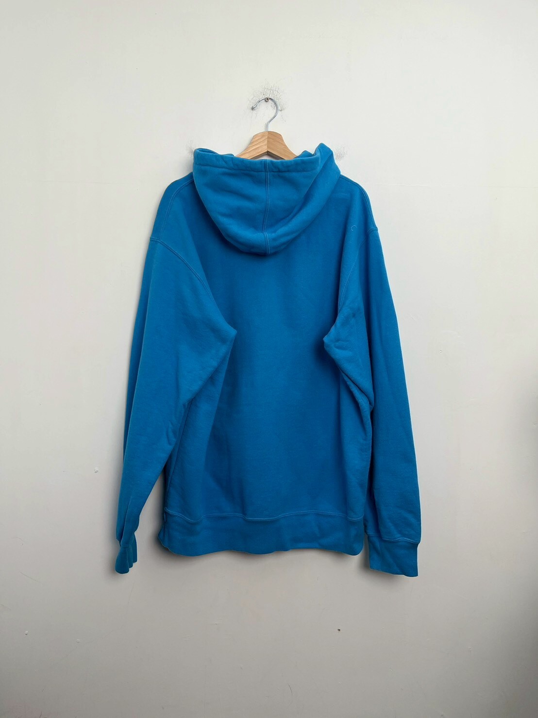 SUPREME 18FW CAT IN THE HAT HOODED SWEATSHIRT BLUE SIZE XL