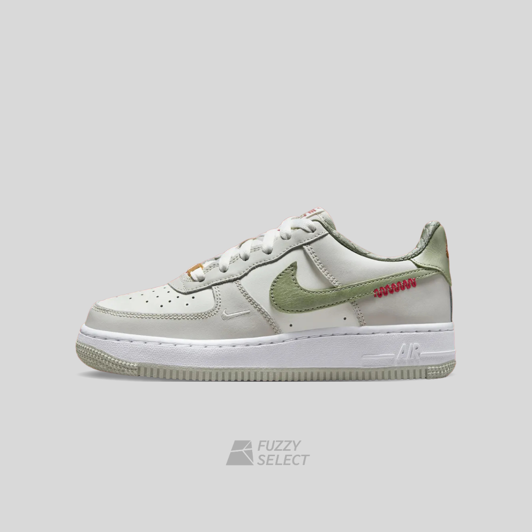 【逢甲 FUZZY】Nike Air Force 1 GS "Year Of The Snake" 蛇年 春節 中國結 灰綠 HV6000-131