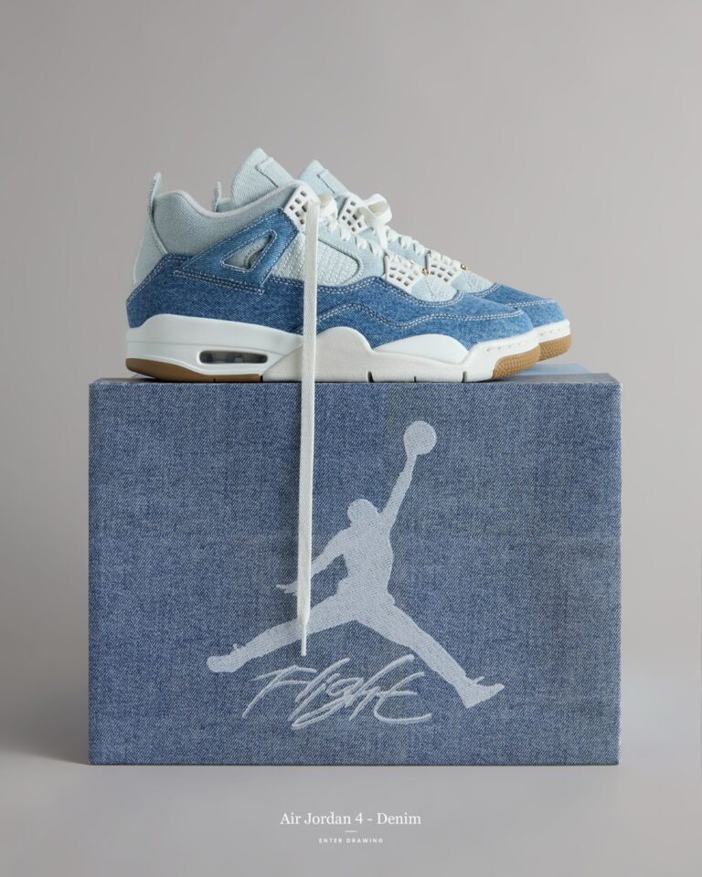 <現貨>NIKE AIR  JORDAN 4 WMS RETRO TEX牛仔 拼接  IB6716100