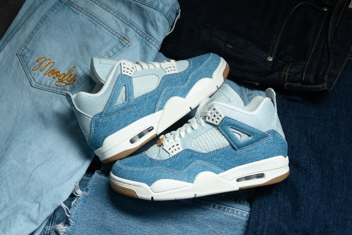 <現貨>NIKE AIR  JORDAN 4 WMS RETRO TEX牛仔 拼接  IB6716100