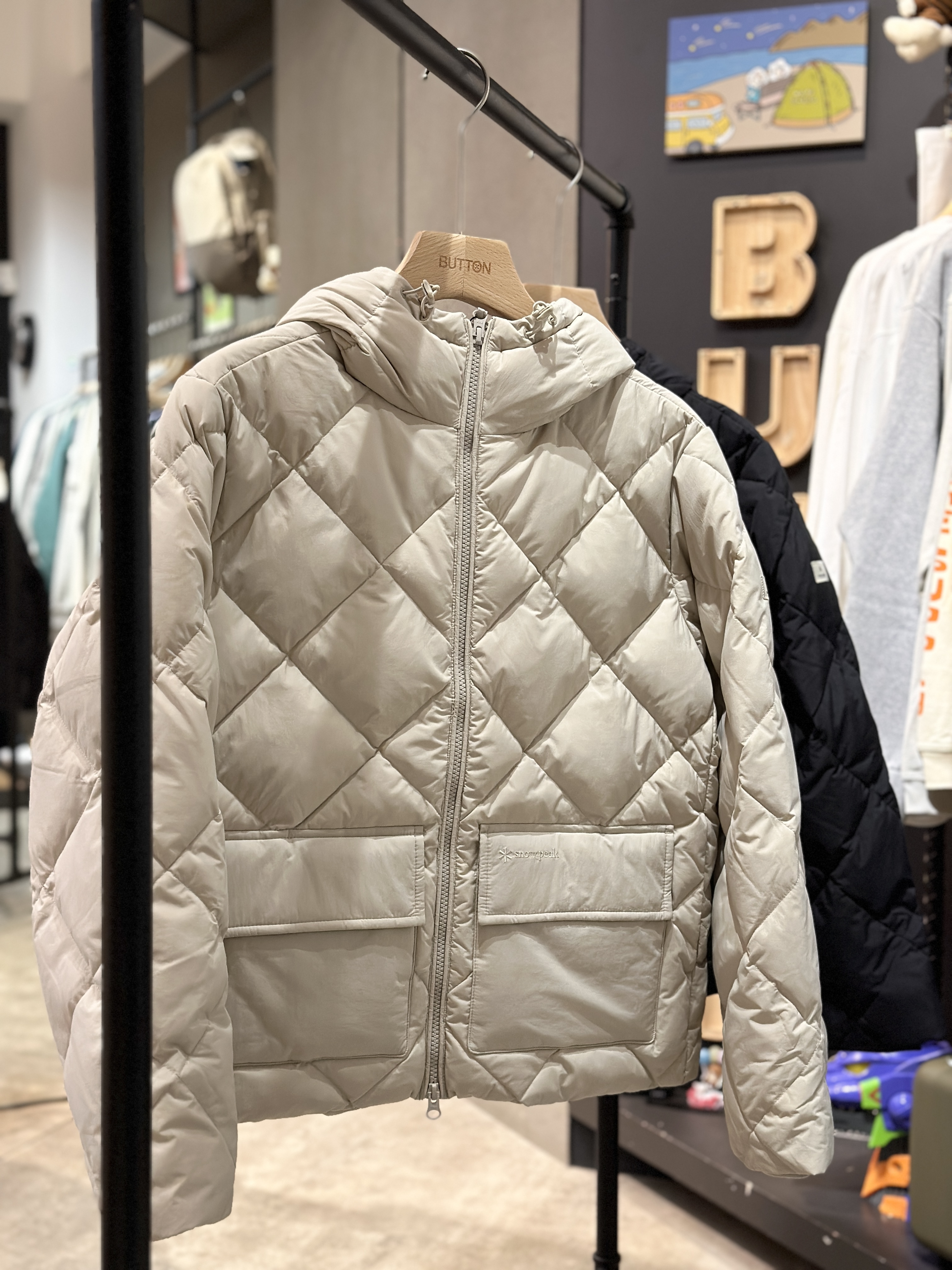 【現貨】snow peak Land Air Women Dia Quilting Down Jacket 女款 菱格紋 羽絨 連帽外套 S25WWGDJ45
