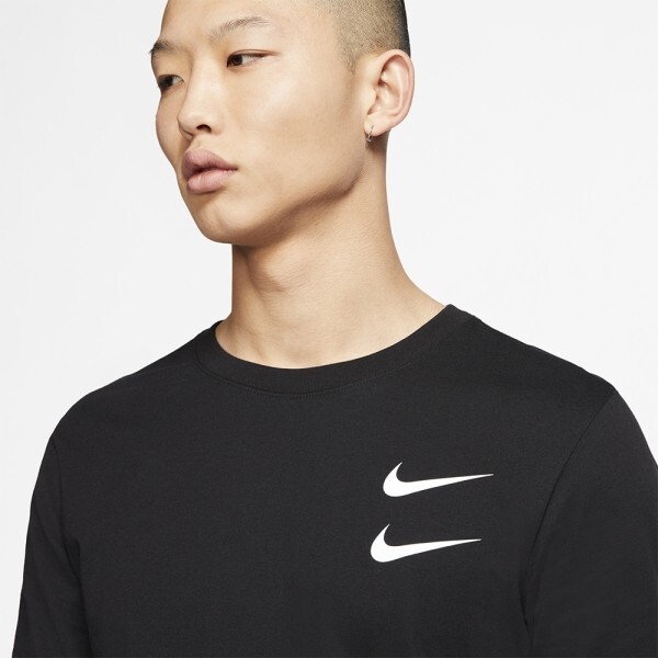 Nike NSW Swoosh 長Tee 電繡 雙勾 滿版印字