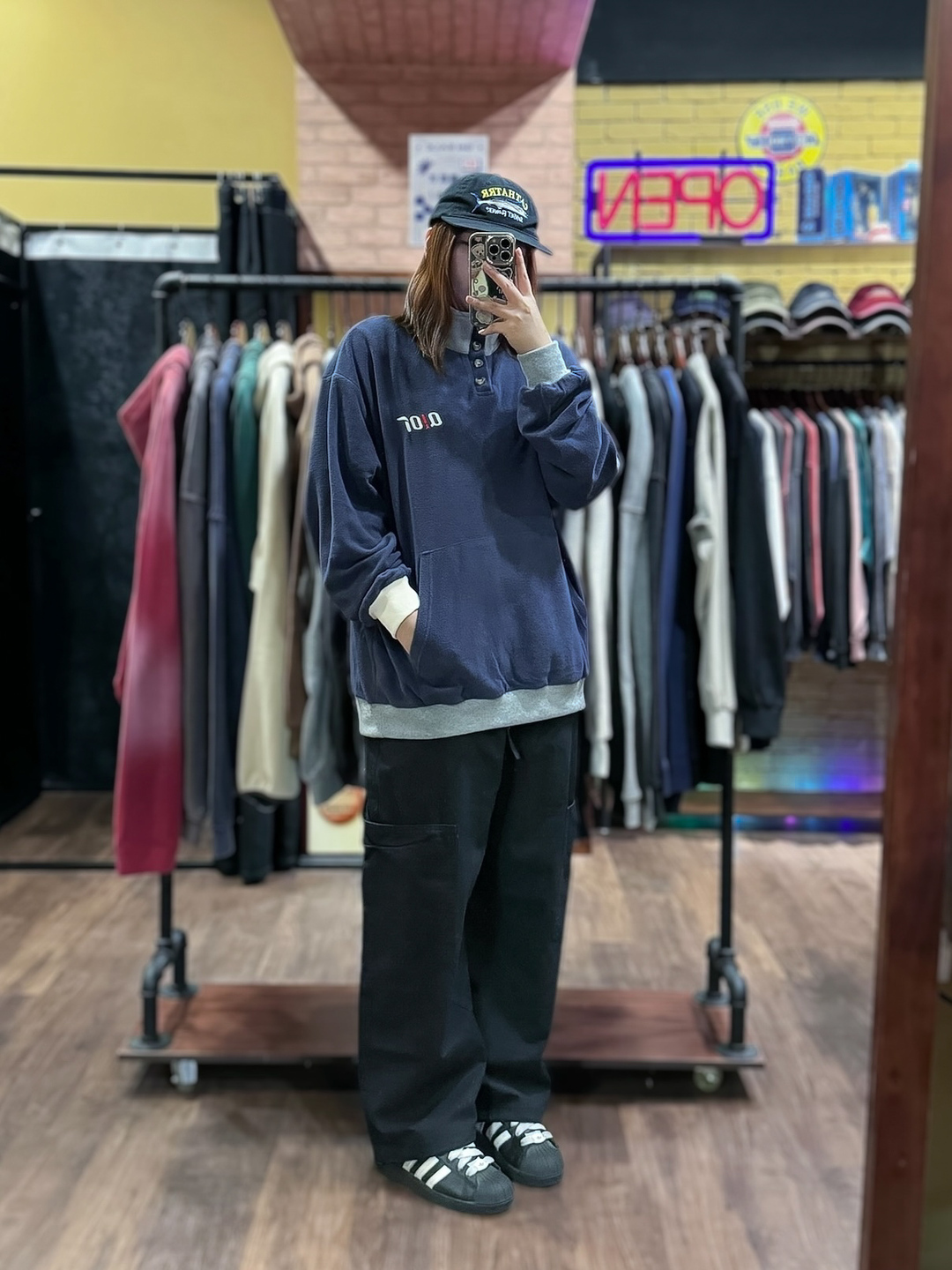 SCORE撞色搖粒絨POLO衫