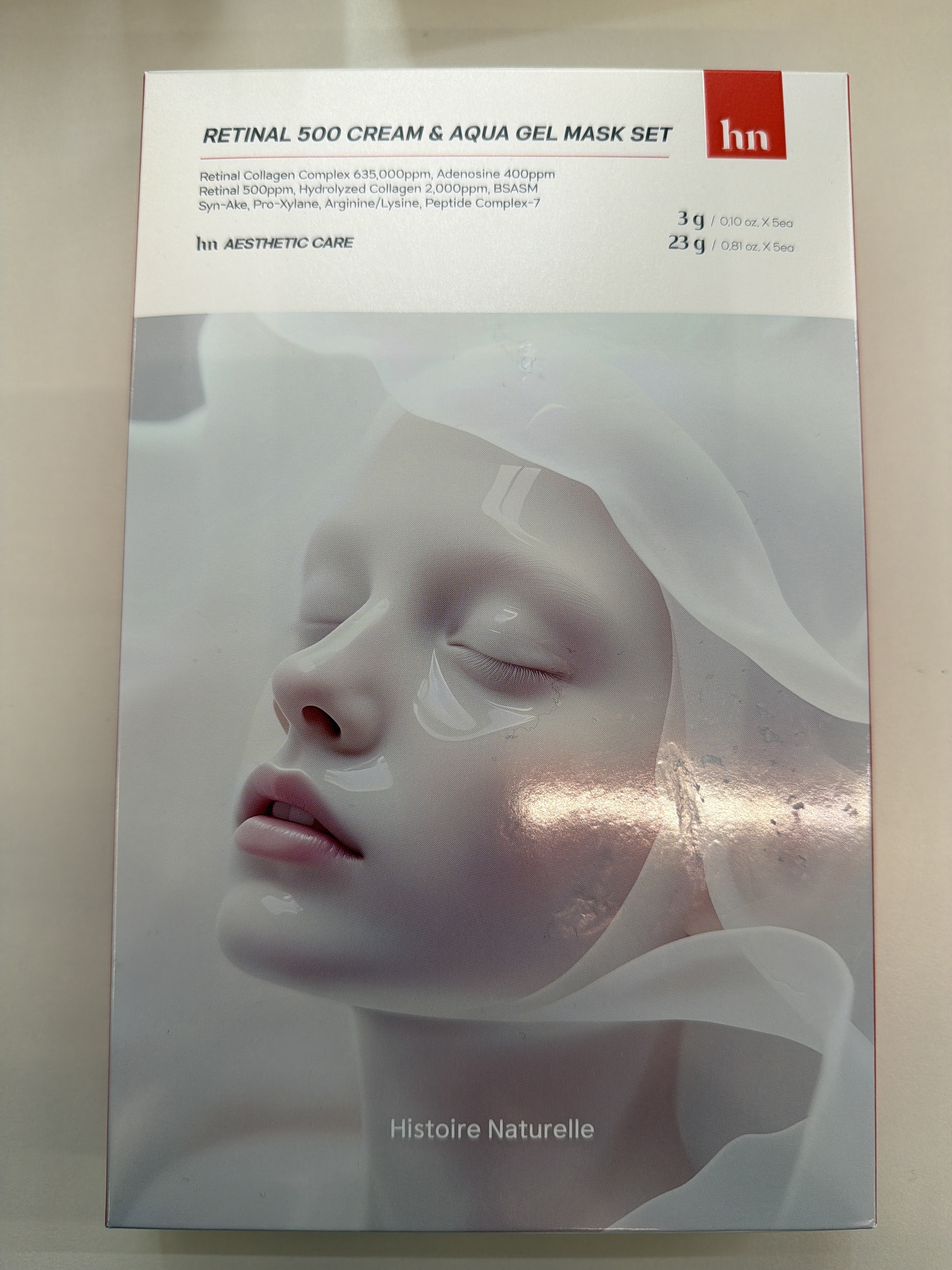 MC46 荷諾超光炮面膜 RETINAL 500 CREAM & AQUA GEL MASK SET 3gX5ea+23gX5ea (HN008)