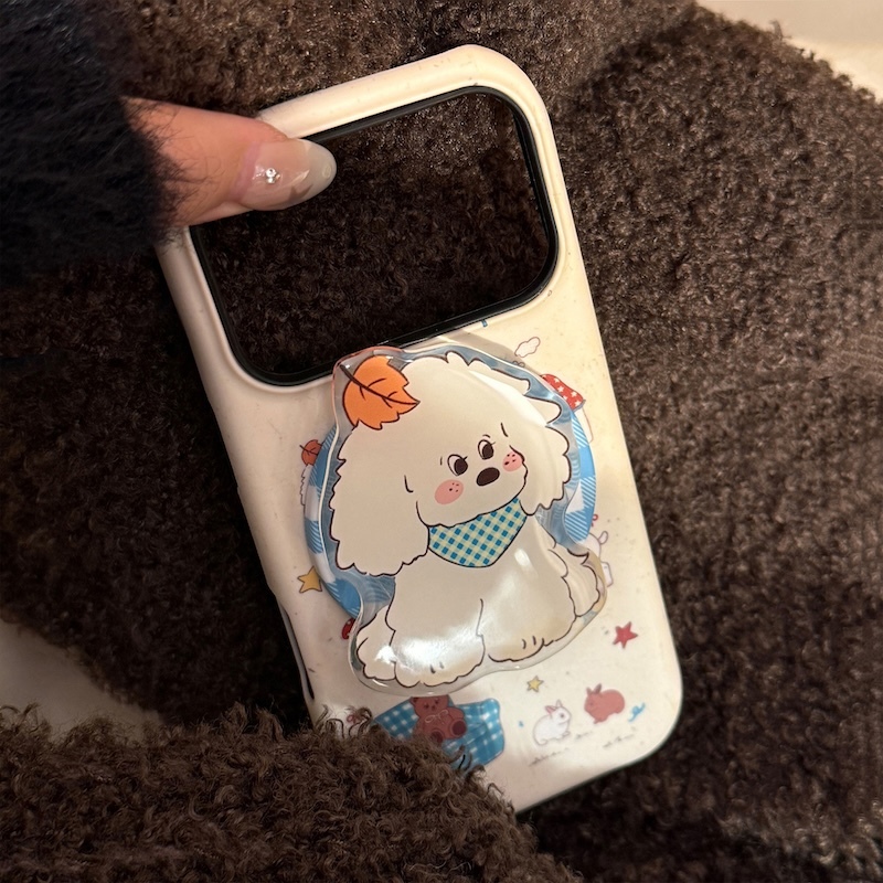 《12221》楓葉狗狗磁吸手機殼(附支架)