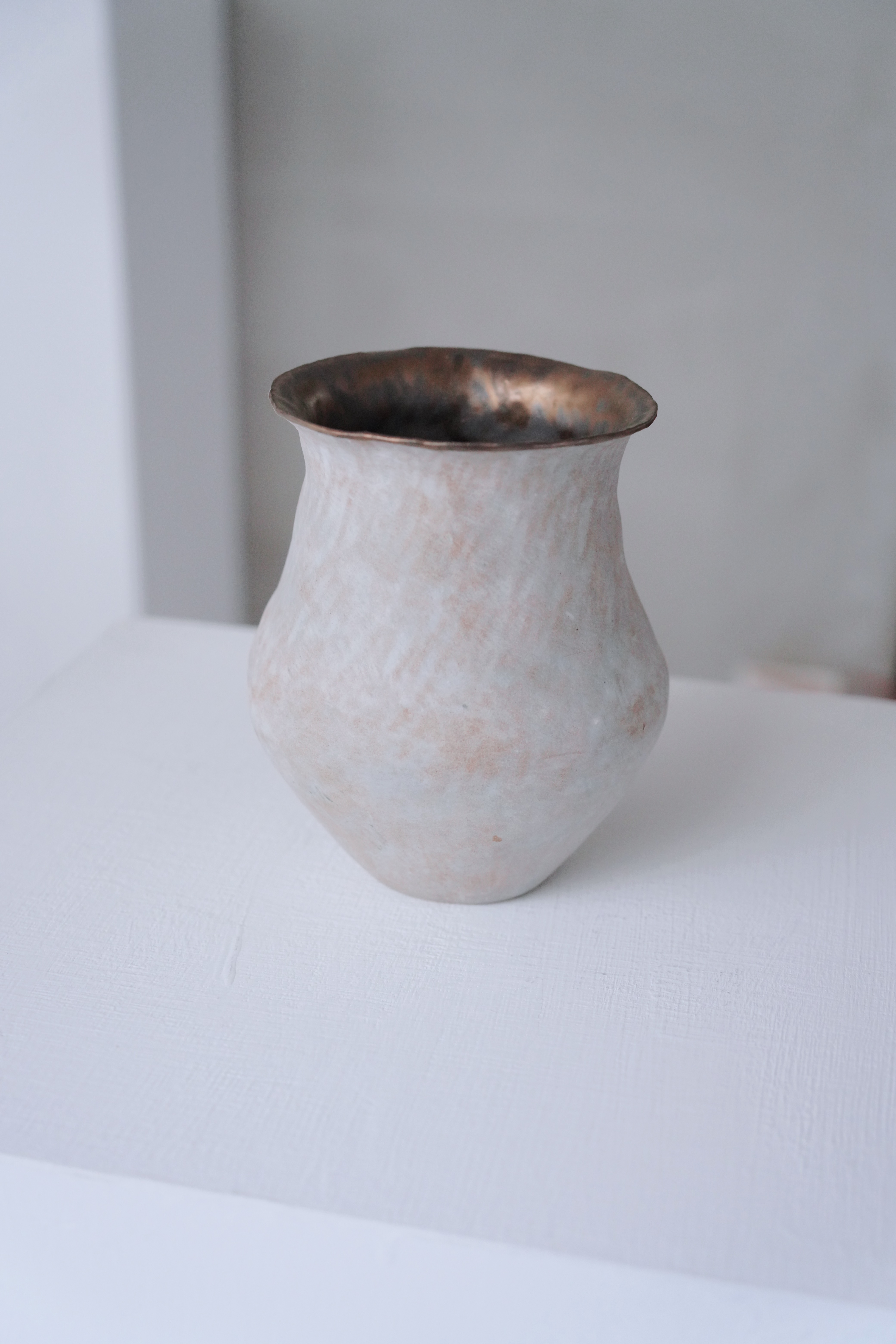 稀微 hi-bî ｜大美陶作個展｜碧青中型寬底鼓腹花器+