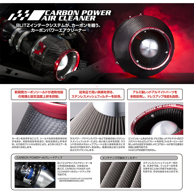 BLITZ CARBON POWER 進氣組 TOYOTA CROWN CROSSOVER 2.4T 2023-
