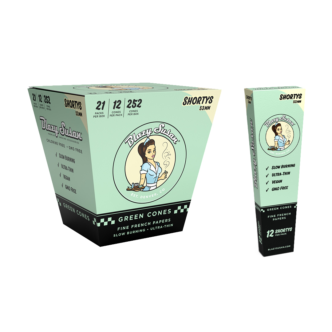 SHORTY PINK PRE ROLLED CONES – 12 COUNT  BY BLAZY SUSAN