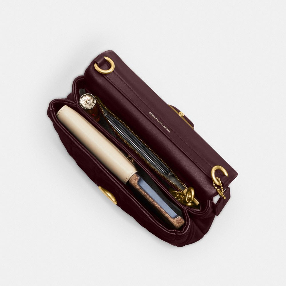 【Coach】Times Square Tabby Shoulder Bag With Quilting  酒紅