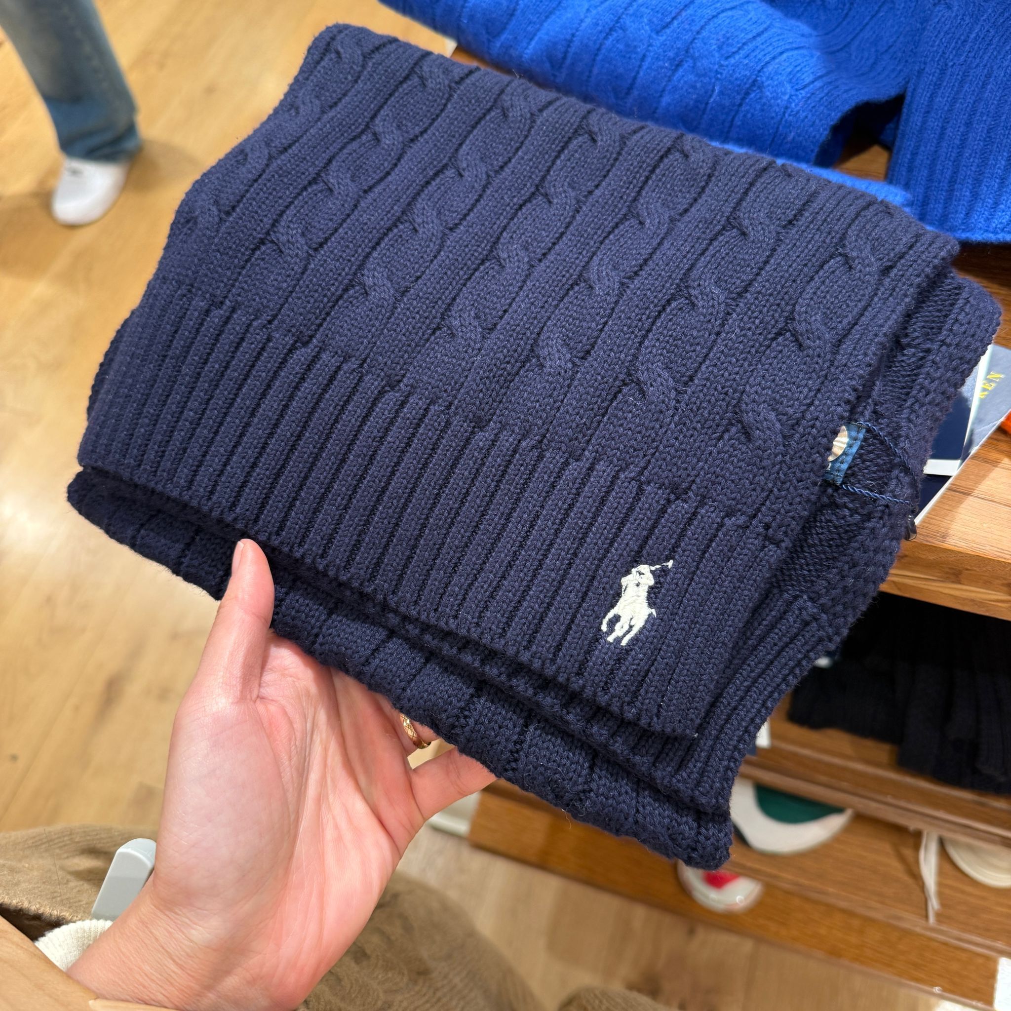 Polo Ralph Lauren scarf navy