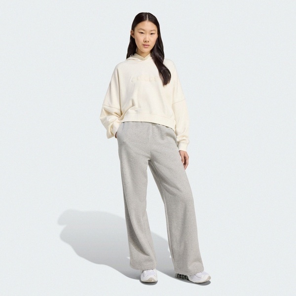 Adidas 愛迪達 Crop Hoodie JX7640 女 連帽上衣 帽t 連帽長袖 白 亞版