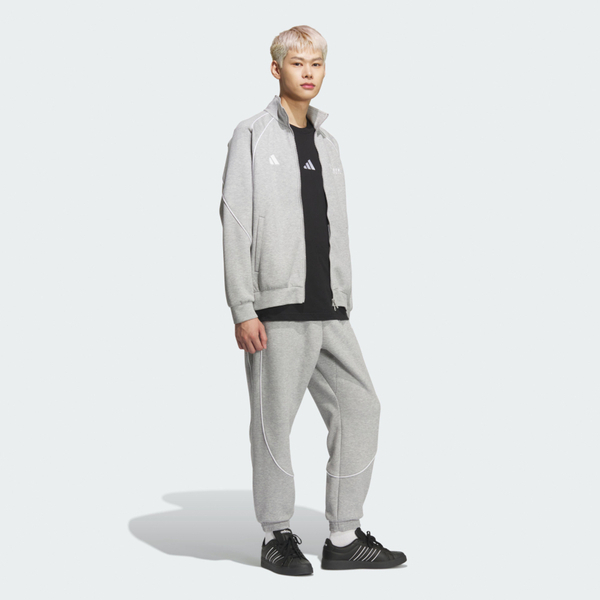 Adidas 愛迪達 Bl Track Top KF3687 男 立領外套 運動外套 休閒穿搭 灰 白 亞版