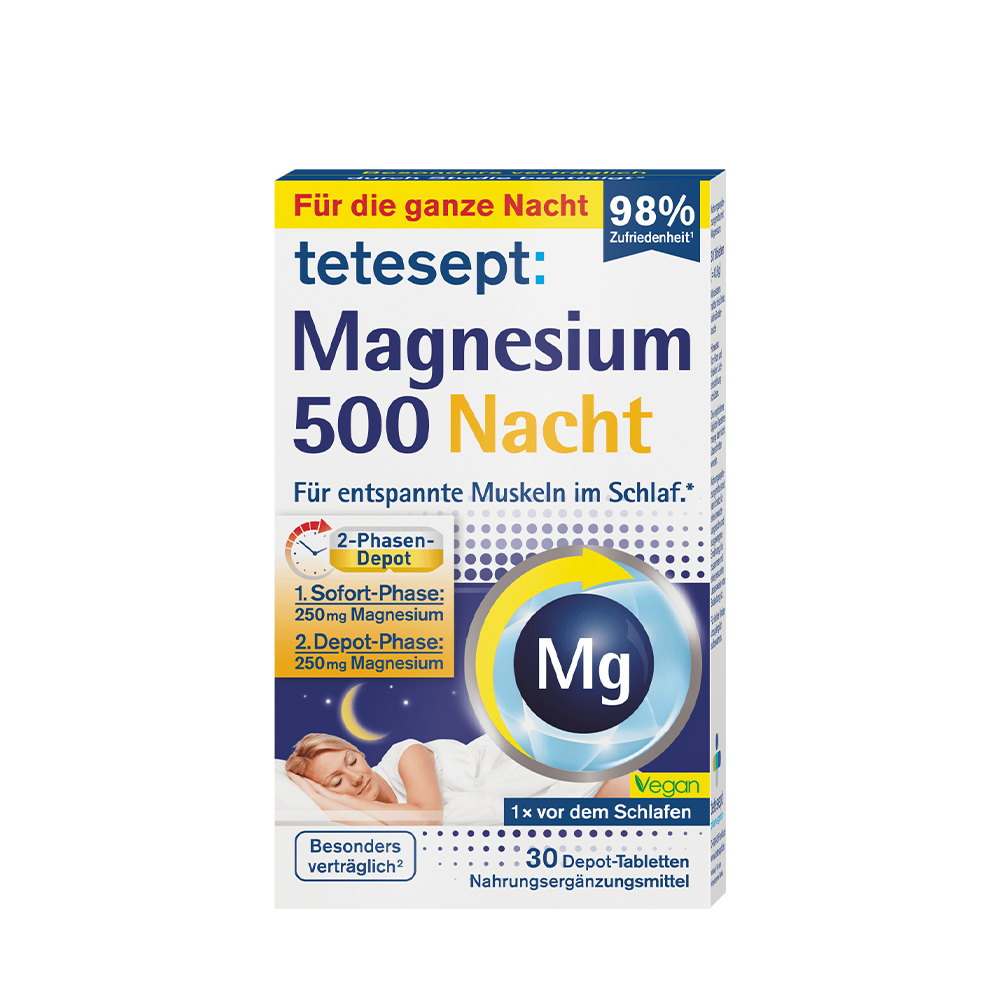 (預購商品) 德國 Tetesept 高劑量二階段式夜間鎂錠 30錠