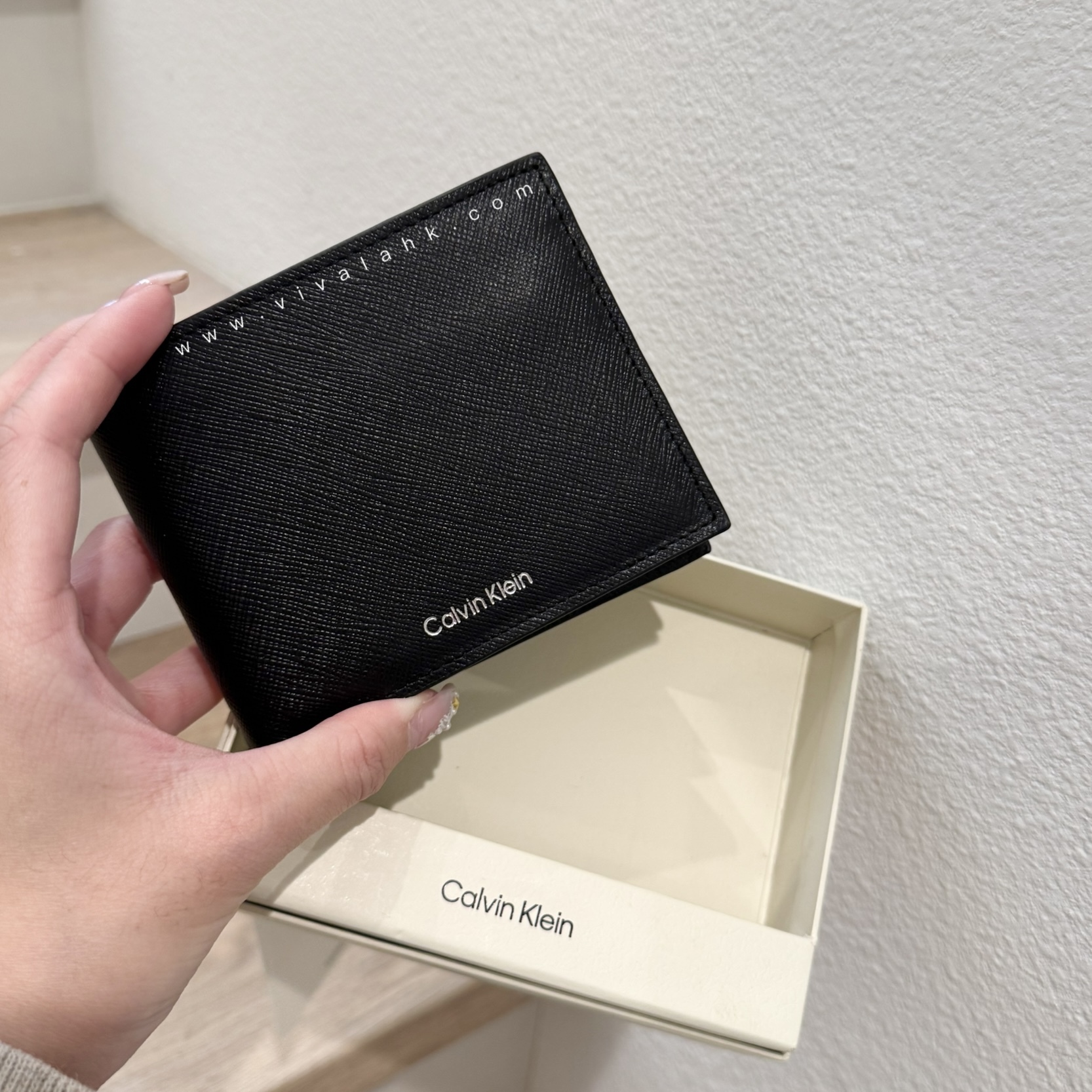 Calvin Klein - 男裝銀包 (卡套可拆出) (十字皮) (4D1013G)