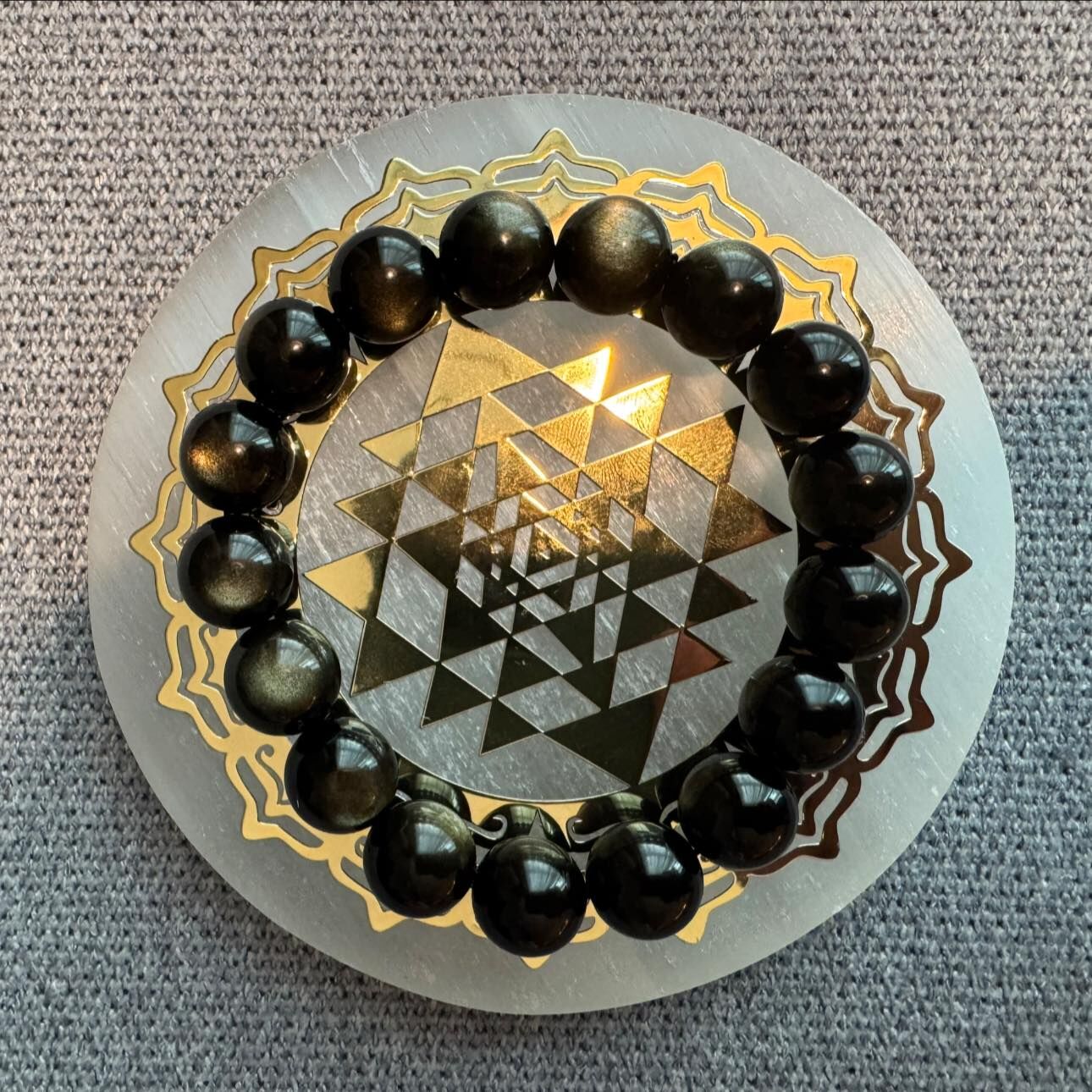 摩洛哥透石膏能量淨化充電盤