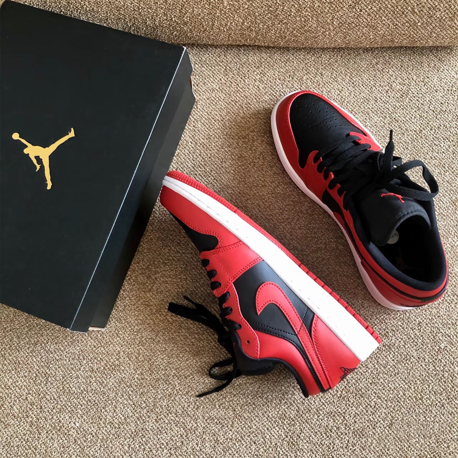 Air Jordan 1 Low  紅黑 黑紅 顛倒 反轉 禁穿 低筒 公牛 芝加哥 553558-606