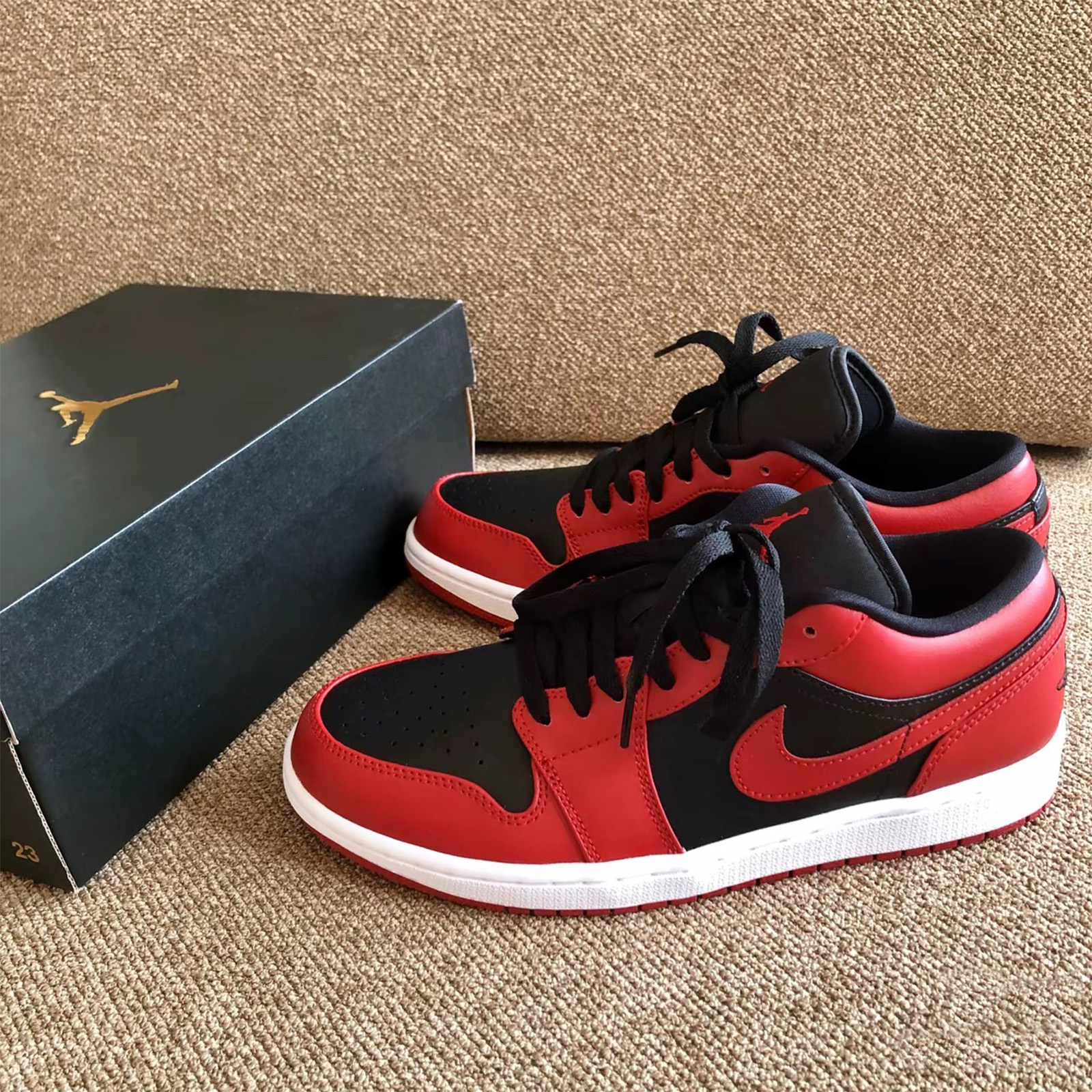 Air Jordan 1 Low  紅黑 黑紅 顛倒 反轉 禁穿 低筒 公牛 芝加哥 553558-606