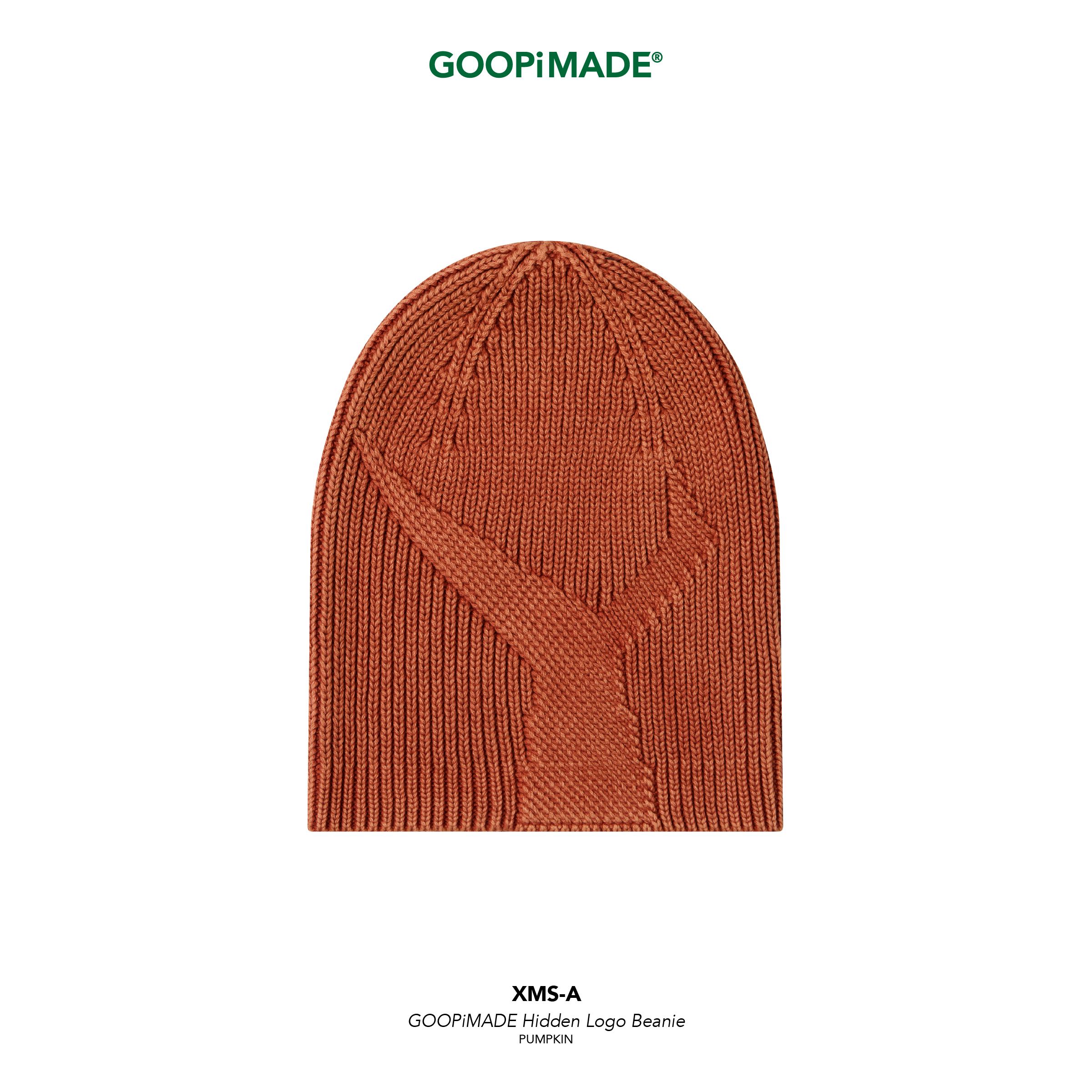 Xms-A GOOPiMADE Hidden Logo Beanie - Pumpkin