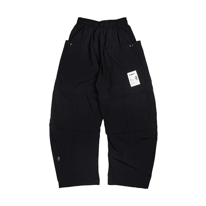 idealism ide/on Blackidon 3WaysCurvedPants 尼龍 可拆 長褲 短褲 黑色 ID25989-BK [台灣現貨]